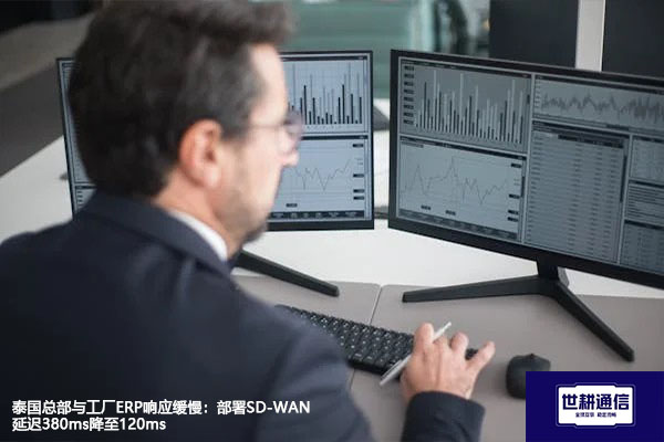 泰国总部与工厂ERP响应缓慢：部署SD-WAN延迟380ms降至120ms？？？解决方案//世耕通信全球办公专网