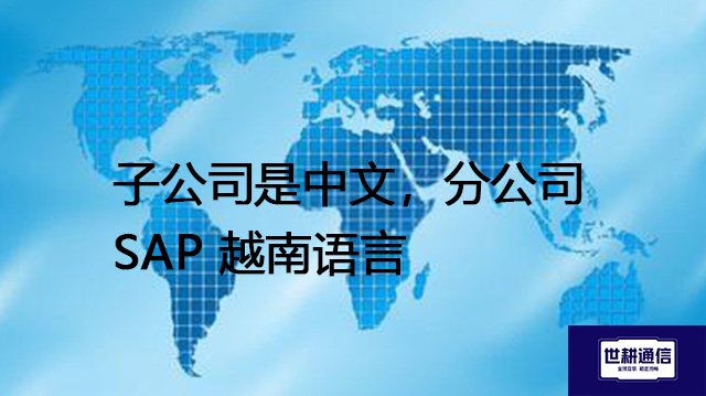 子公司是中文，分公司SAP 越南语言？？？？解决方案//世耕通信全球办公专网